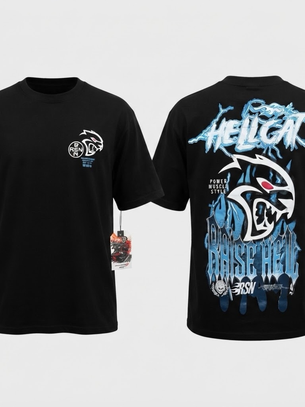 Dodge x Reason SRT Hellcat Limited Edition Graphic T-Shirt Black Men’s L NWT